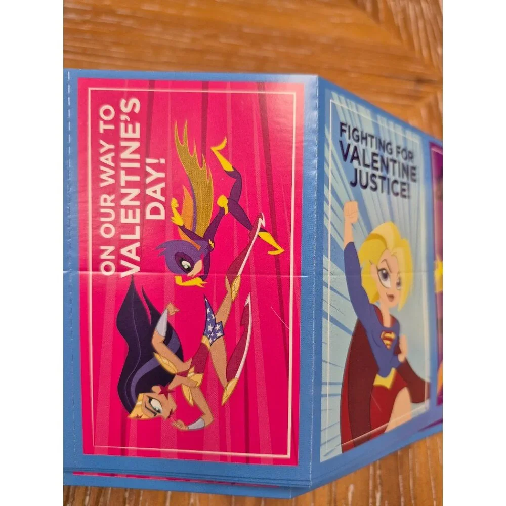 DC Super Hero Girls Valentines With Tattoos Box not included to save on shipping